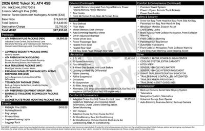 2026 GMC Yukon XL AT4