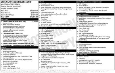 2026 GMC Terrain Elevation