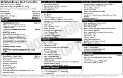 2026 Buick Enclave Sport Touring