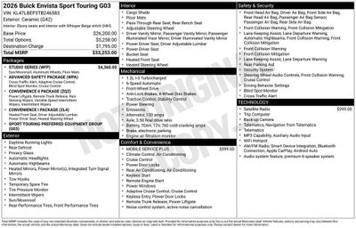2026 Buick Envista Sport Touring