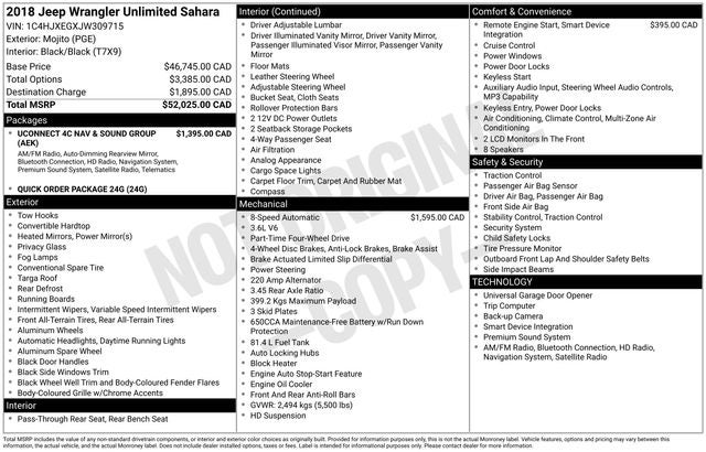 2018 Jeep Wrangler Unlimited Sahara