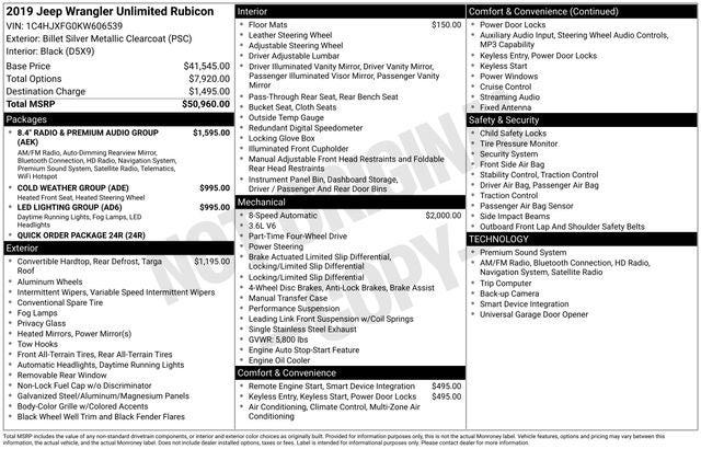 2019 Jeep Wrangler Unlimited Rubicon