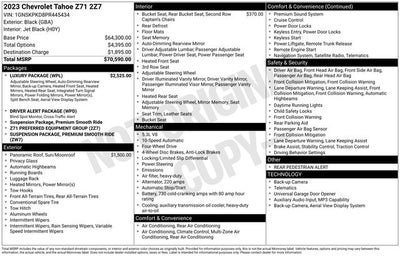 2023 Chevrolet Tahoe Z71