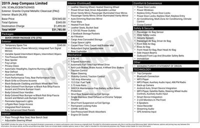 2019 Jeep Compass Limited