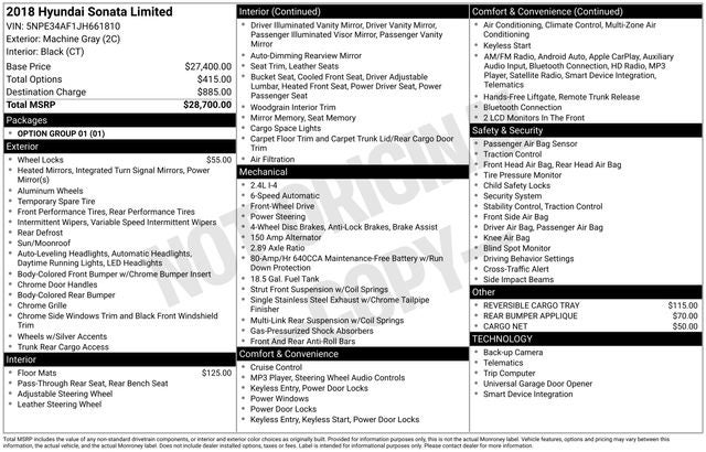 2018 Hyundai Sonata Limited