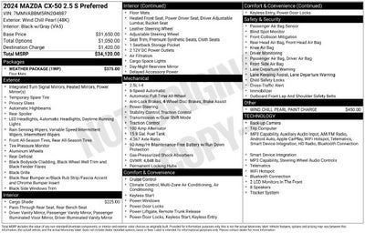 2024 Mazda Mazda CX-50 2.5 S Preferred Package