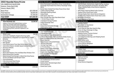 2022 Hyundai Kona N Line