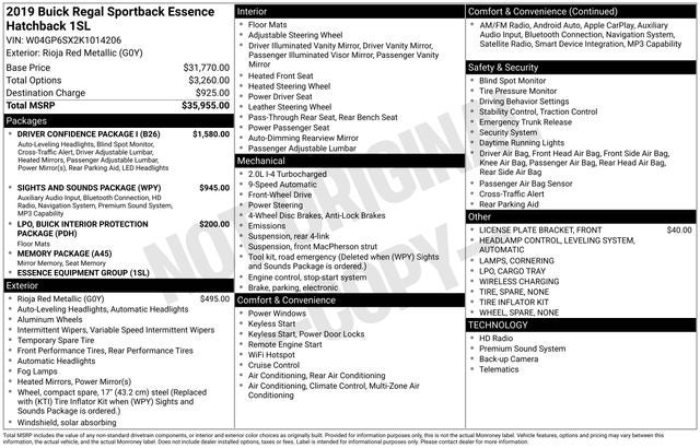 2019 Buick Regal Essence