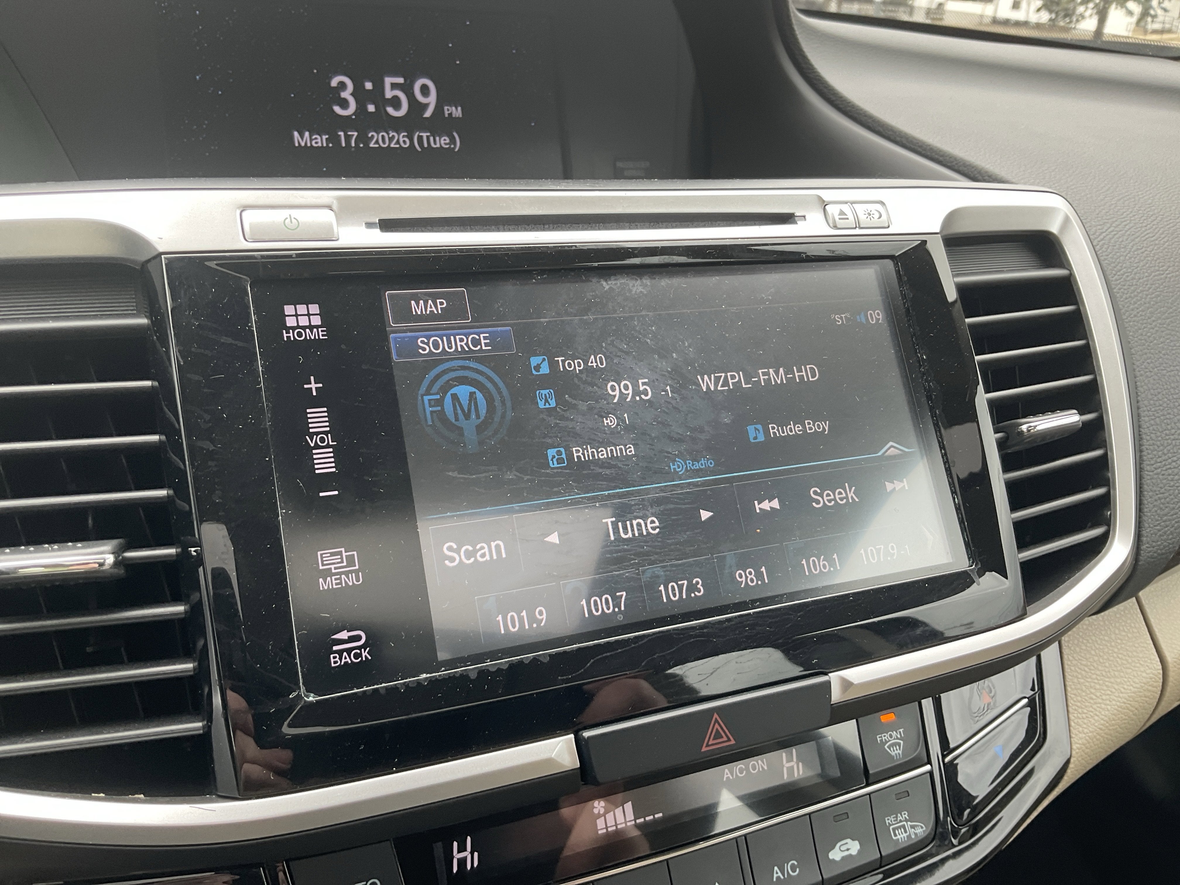 2017 Honda Accord EX-L w/Navigation and Honda Sensing