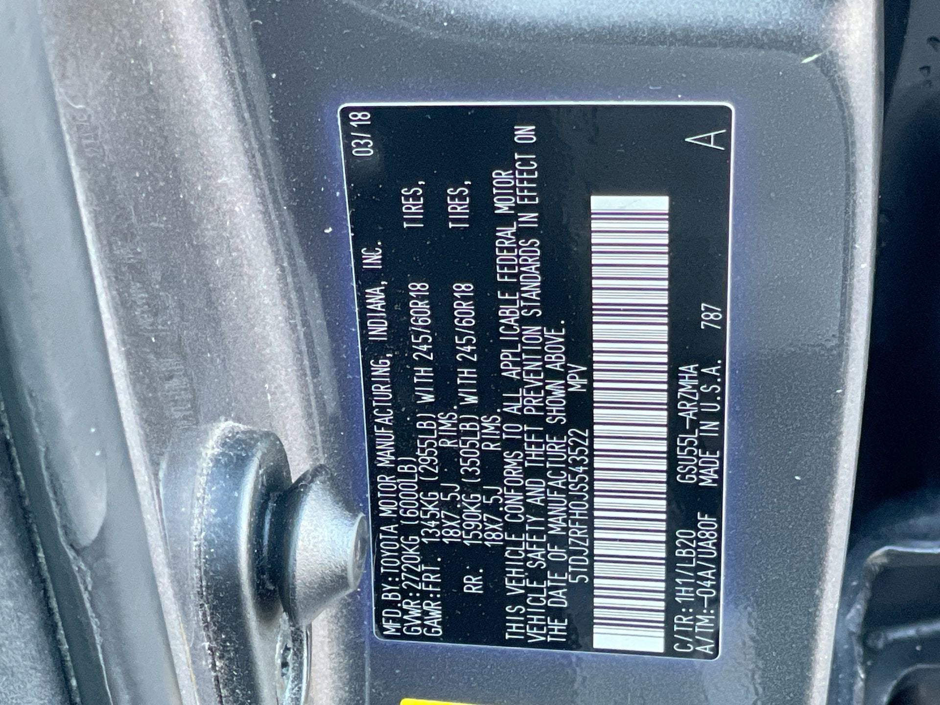 2018 Toyota Highlander XLE