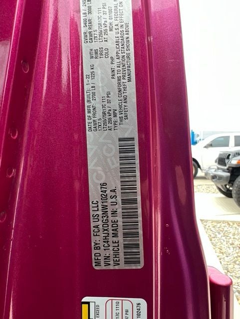 2022 Jeep Wrangler Unlimited Unlimited Willys