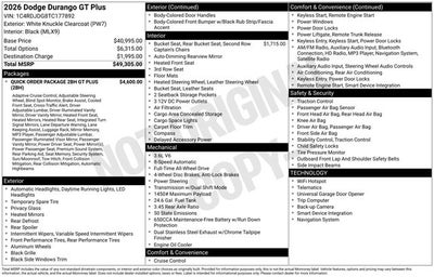 2026 Dodge Durango GT Plus