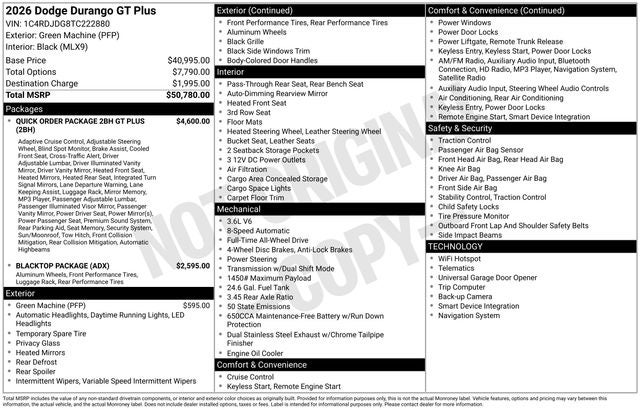 2026 Dodge Durango GT Plus