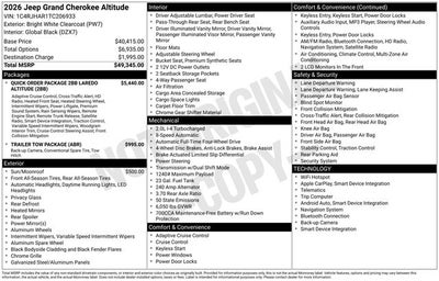 2026 Jeep Grand Cherokee Laredo