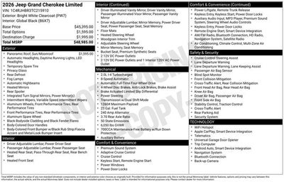2026 Jeep Grand Cherokee Limited
