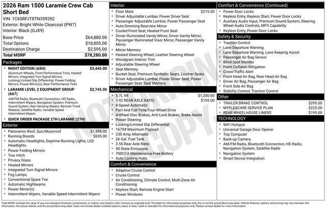 2026 RAM Ram 1500 Laramie