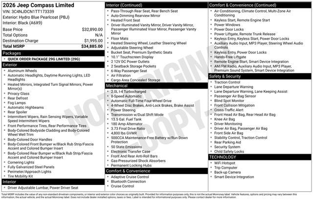 2026 Jeep Compass Limited