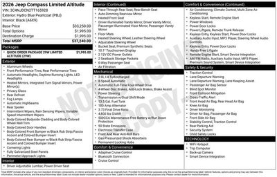 2026 Jeep Compass Limited