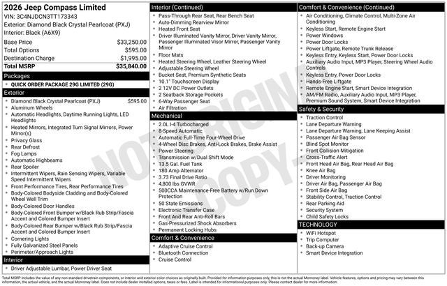 2026 Jeep Compass Limited