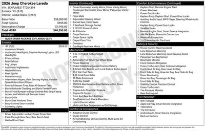 2026 Jeep Cherokee Laredo