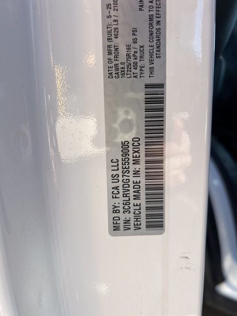 2025 RAM ProMaster 2500 High Roof 159 WB