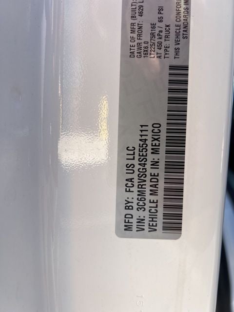 2025 RAM ProMaster 3500 Super High Roof TRADESMAN