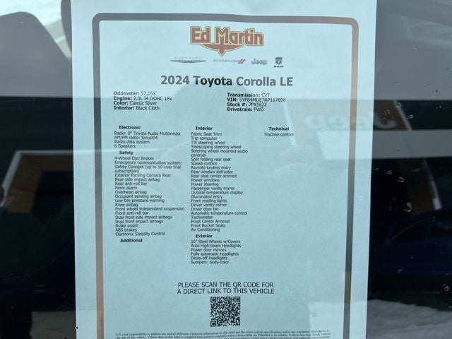 2024 Toyota Corolla LE