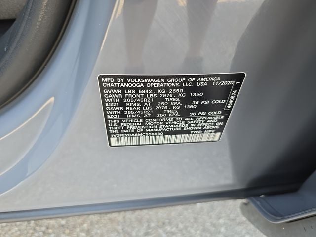 2021 Volkswagen Atlas Cross Sport 3.6L V6 SEL Premium R-Line