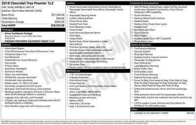 2018 Chevrolet Trax Premier