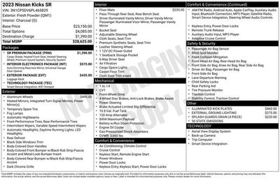 2023 Nissan Kicks SR