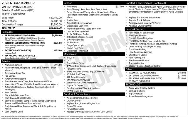 2023 Nissan Kicks SR