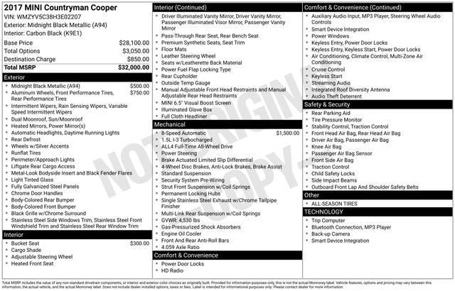 2017 MINI Cooper Countryman ALL4 4dr