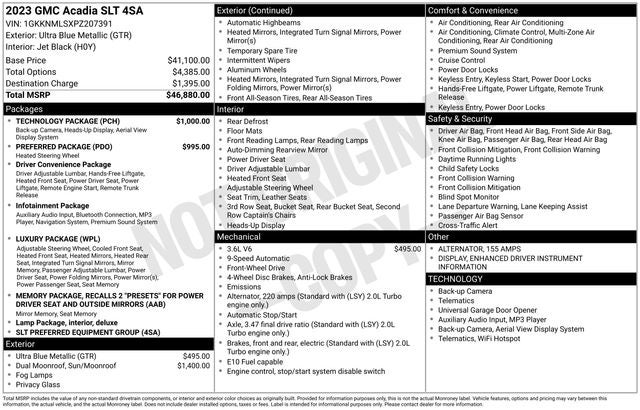 2023 GMC Acadia SLT