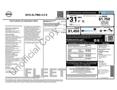 2016 Nissan Altima 2.5 S
