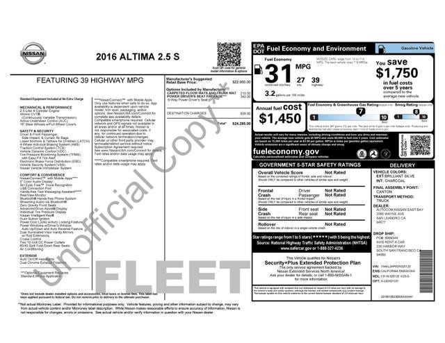 2016 Nissan Altima 2.5 S