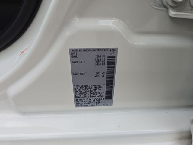 2025 Nissan Altima 2.5 SR