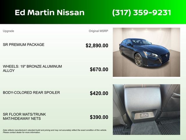 2025 Nissan Altima 2.5 SR