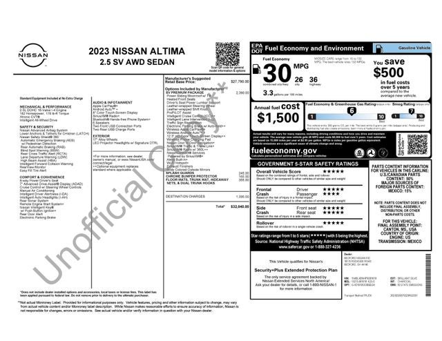 2023 Nissan Altima 2.5 SV
