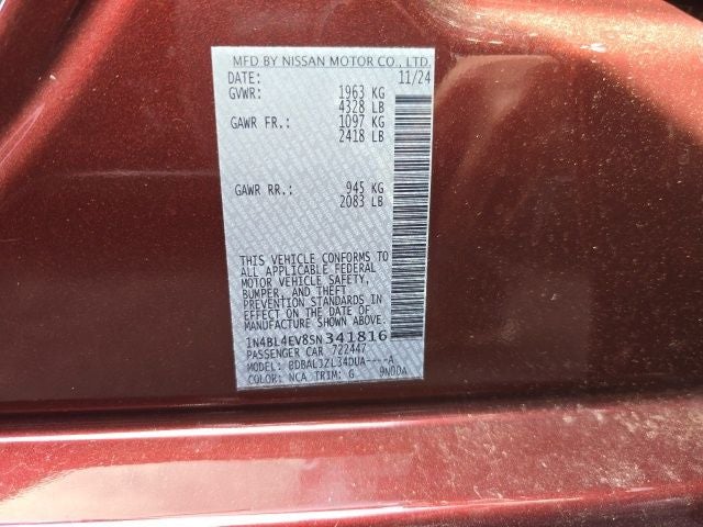 2025 Nissan Altima 2.5 SL