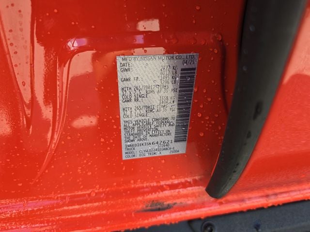 2025 Nissan Frontier PRO-4X