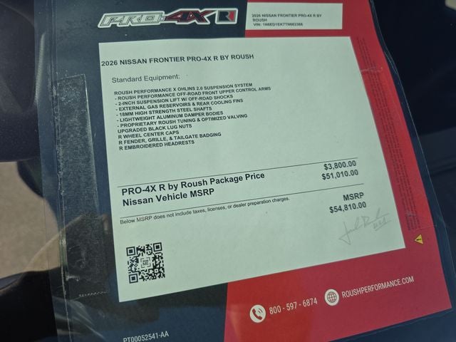 2026 Nissan Frontier PRO-4X ROUSH