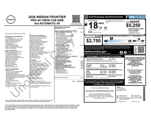 2026 Nissan Frontier PRO-4X