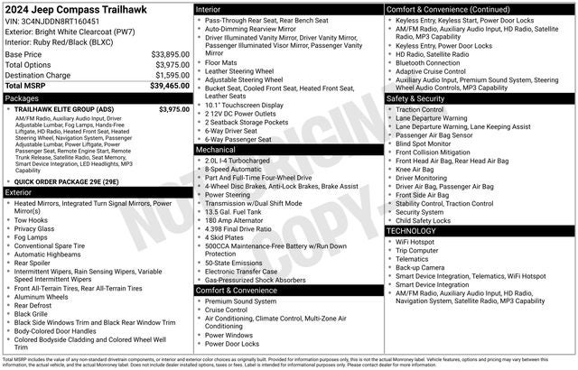 2024 Jeep Compass Trailhawk ELITE