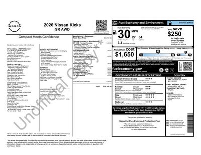 2026 Nissan Kicks SR