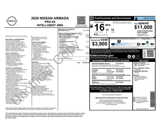 2026 Nissan Armada PRO-4X