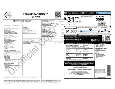 2026 Nissan Rogue SV
