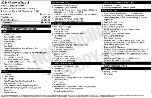 2024 Chevrolet Trax LT