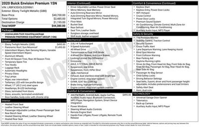 2020 Buick Envision Premium I