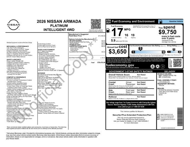 2026 Nissan Armada Platinum