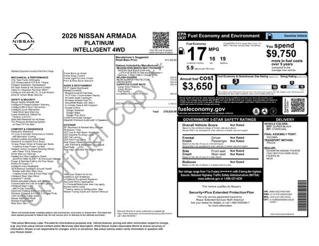 2026 Nissan Armada Platinum